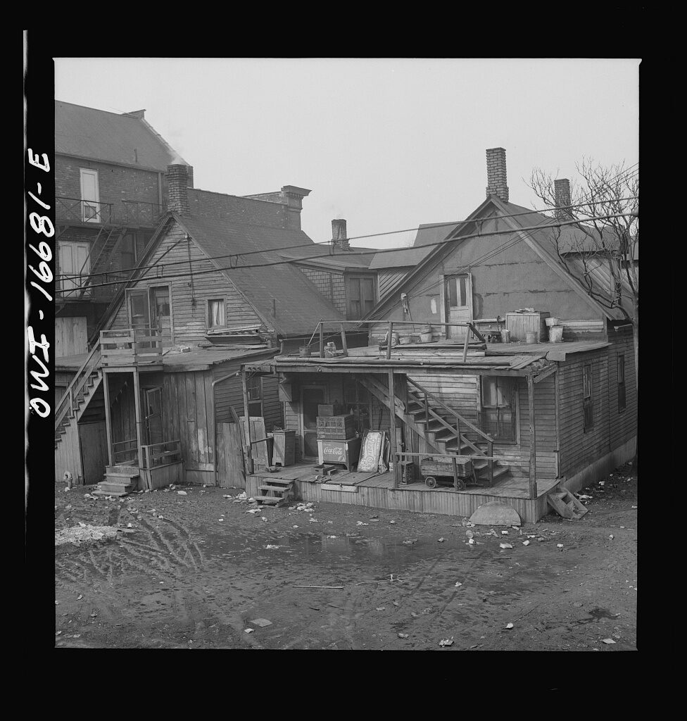 Detroit, Michigan. Typical Negro neighborhood